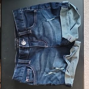 Justice Girls Denim Jean Shorts Size 8